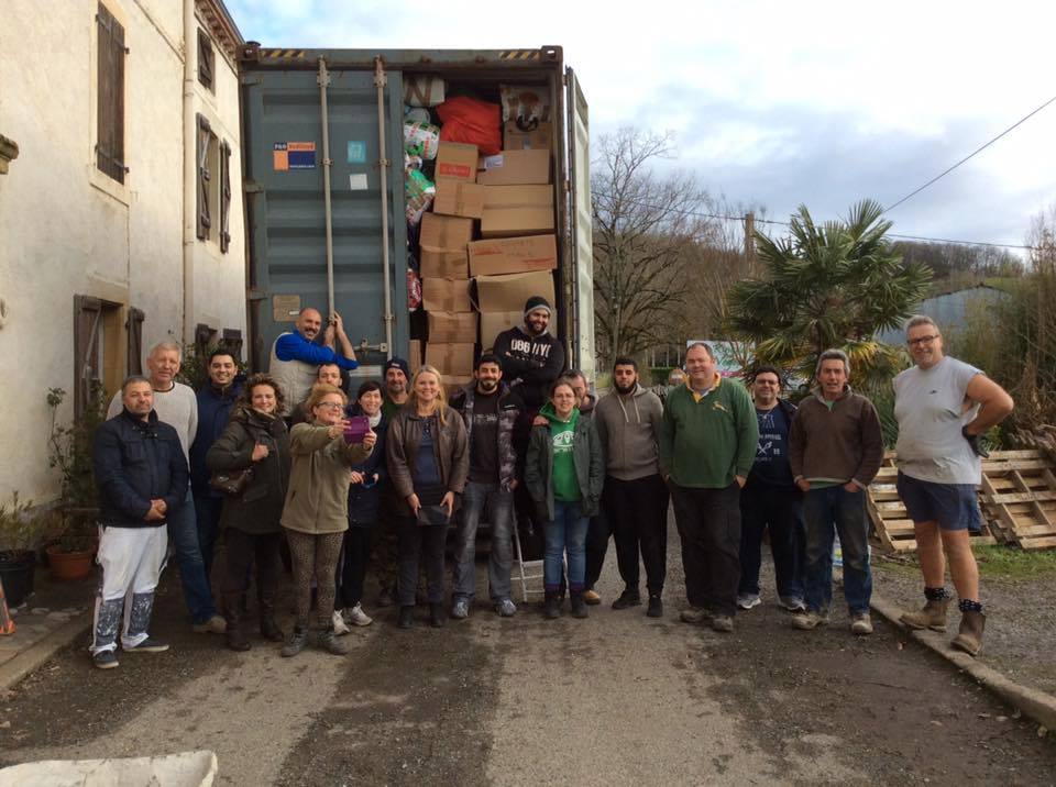 Another woman in the Gers, east of Toulouse, managed to fill a huge shipping container with donations destined for refugees in Syria.